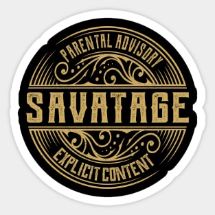 Savatage Vintage Ornament Sticker